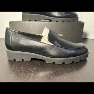 Vionic Kensley Nappa Leather Loafer Shoes Black Womens Size 9.5 M