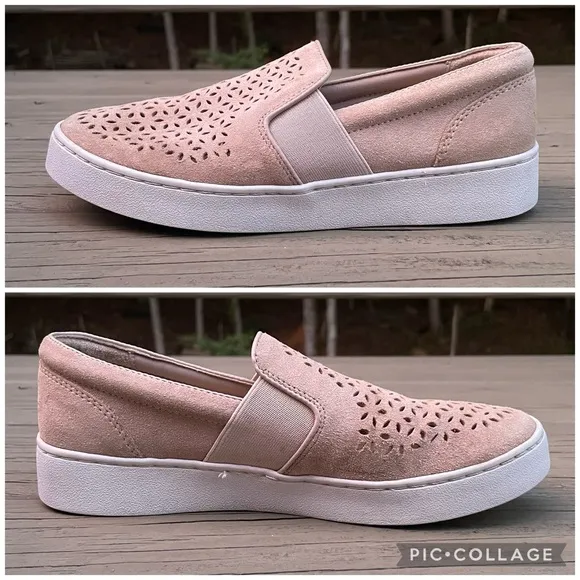 Vionic Splendid Midi Perf Slip On Dusty Pink Shoes size 6