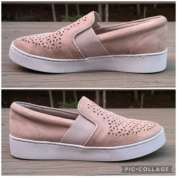 Vionic Splendid Midi Perf Slip On Dusty Pink Shoes size 6