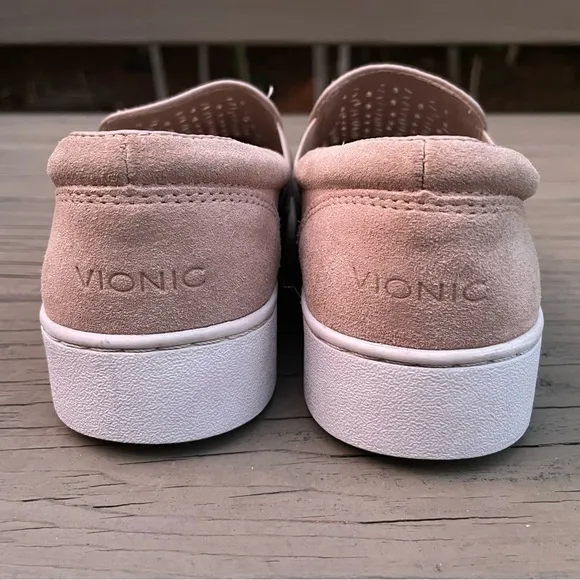 Vionic Splendid Midi Perf Slip On Dusty Pink Shoes size 6