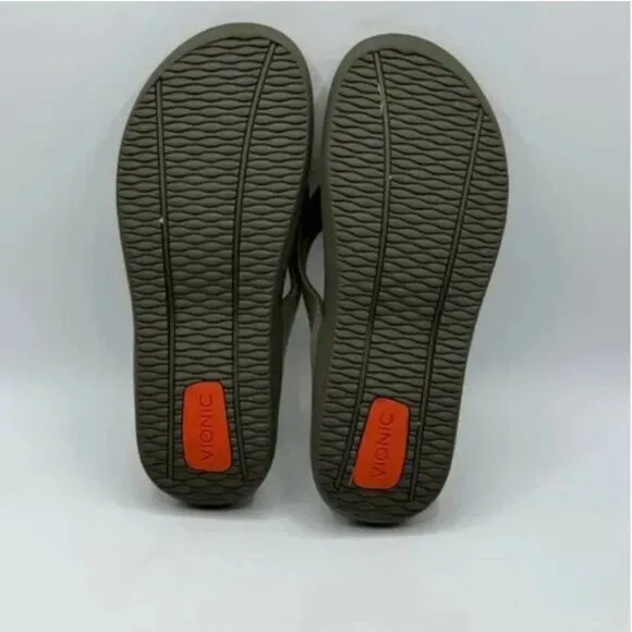 Vionic Unisex Wave Toe-post Sandal with Concealed Orthotic Arch Support M8/W9