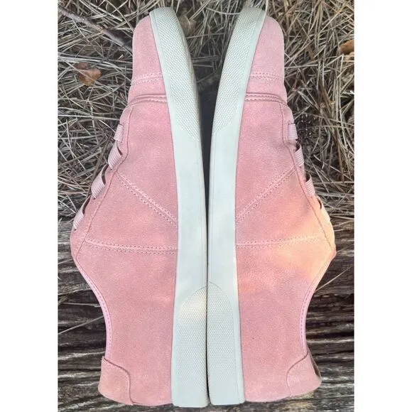 Vionic WOMEN’s Jean suede pink slip on sneakers Size 9.5