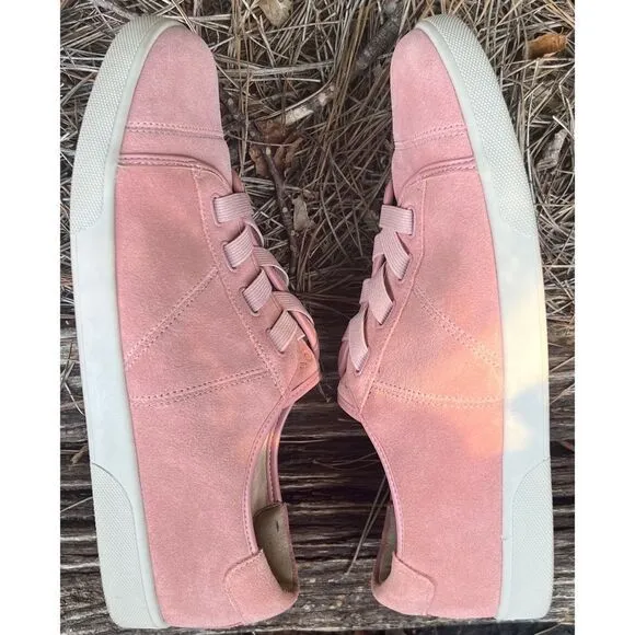 Vionic WOMEN’s Jean suede pink slip on sneakers Size 9.5