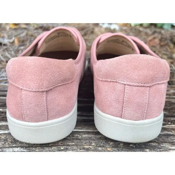 Vionic WOMEN’s Jean suede pink slip on sneakers Size 9.5