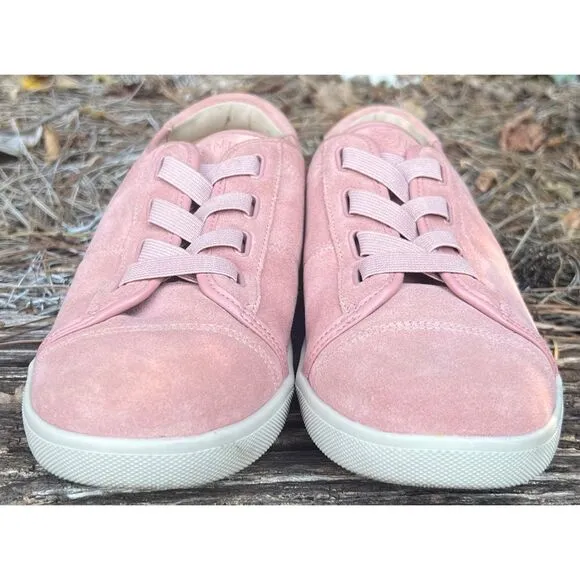 Vionic WOMEN’s Jean suede pink slip on sneakers Size 9.5
