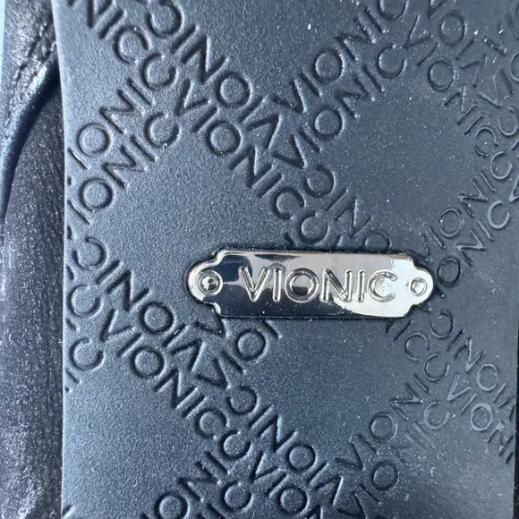Vionic Womens Leather Upright Sterling Ankle Boots BLACK. Size 7