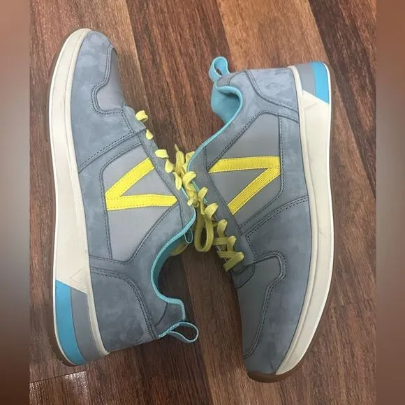 Vionic Gray and Yellow Athletic Sneakers