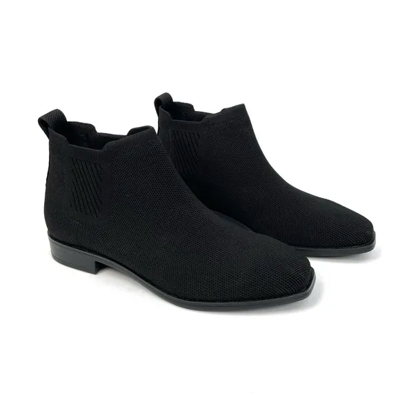 VIVAIA Black Square Toe Water Repellent Ankle Boots Ryan Pro Bootie 37