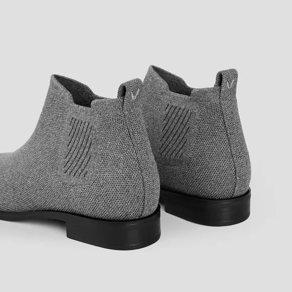 VIVAIA Ryan Pro Square-Toe Water-Repellent Ankle Boots Rich Grey