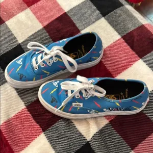 Vivienne Westwood Blue and White Sneakers Casual Canvas