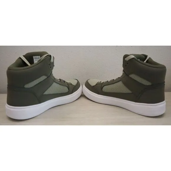 Volcom Men's Sz 7.5M Olive Green/Gray Evolve EH High Top Comp Toe Shoes