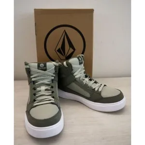 Volcom Men's Sz 7.5M Olive Green/Gray Evolve EH High Top Comp Toe Shoes
