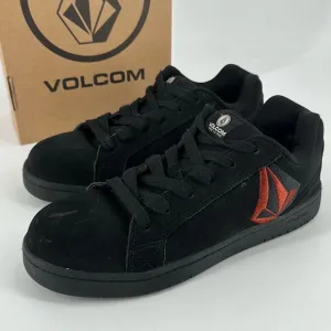 Volcom Stone Mens Skate Inspired Composite Toe Work Shoes Black Red Size 11.5M