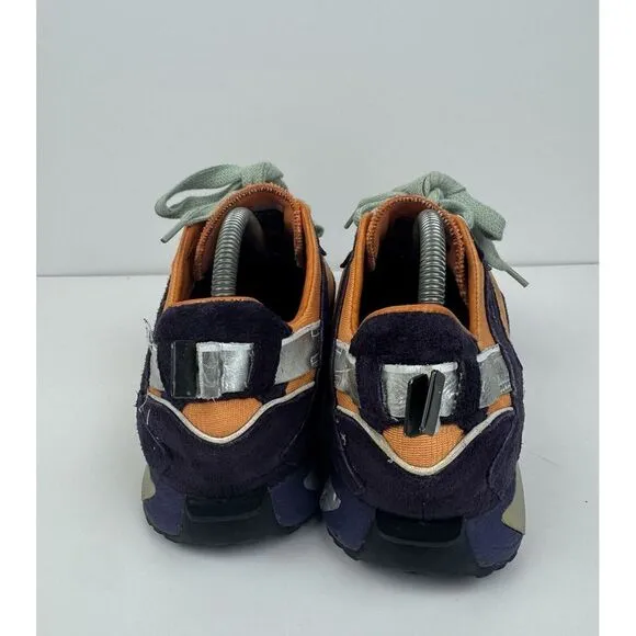 Vtg Diesel Anza Orange Purple Y2K Suede Sneakers Shoes Sz Women's US 9.5 EU 40.5
