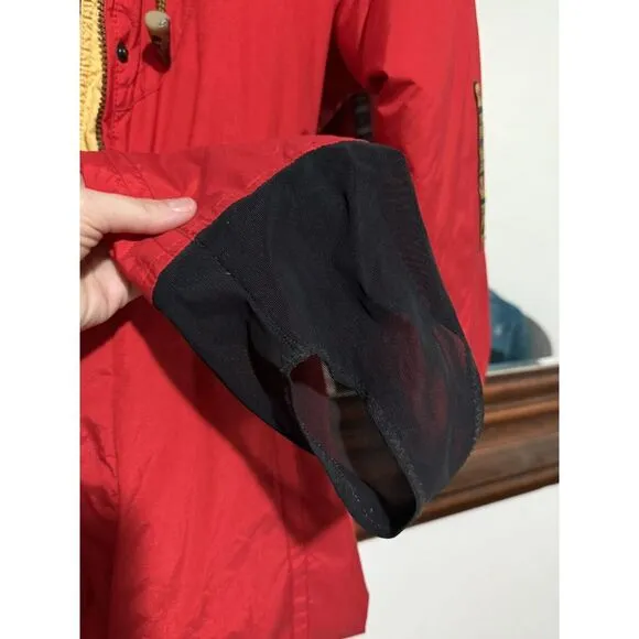VTG Gorgeous‎ Obermeyer Thermolite Hooded Ski SnowSuit Red W 10 Nordic Accents