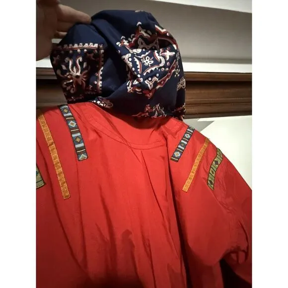 VTG Gorgeous‎ Obermeyer Thermolite Hooded Ski SnowSuit Red W 10 Nordic Accents