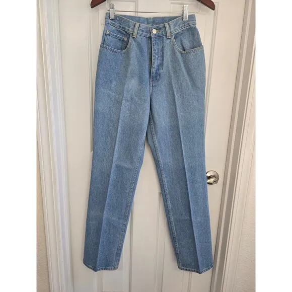 VTG NWOT Red Taps USA Spirit Jeans High Waist Straight Leg Size 27 Made in USA