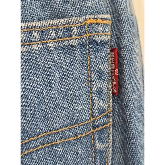 VTG NWOT Red Taps USA Spirit Jeans High Waist Straight Leg Size 27 Made in USA