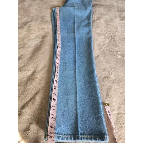 VTG NWOT Red Taps USA Spirit Jeans High Waist Straight Leg Size 27 Made in USA