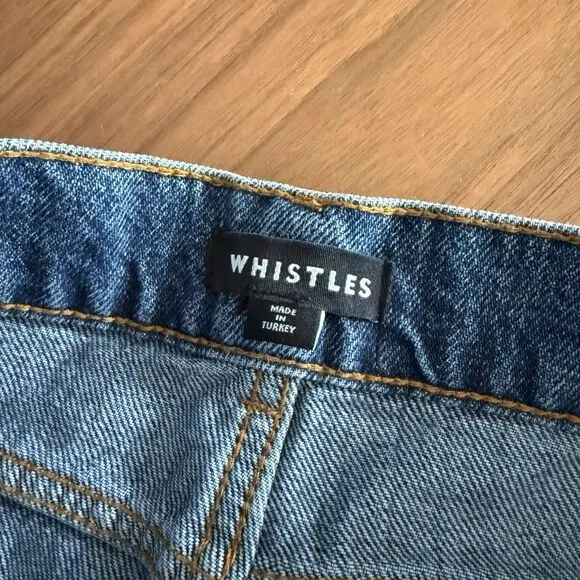 Whistles Barrel Leg Jeans High Waisted Size 26