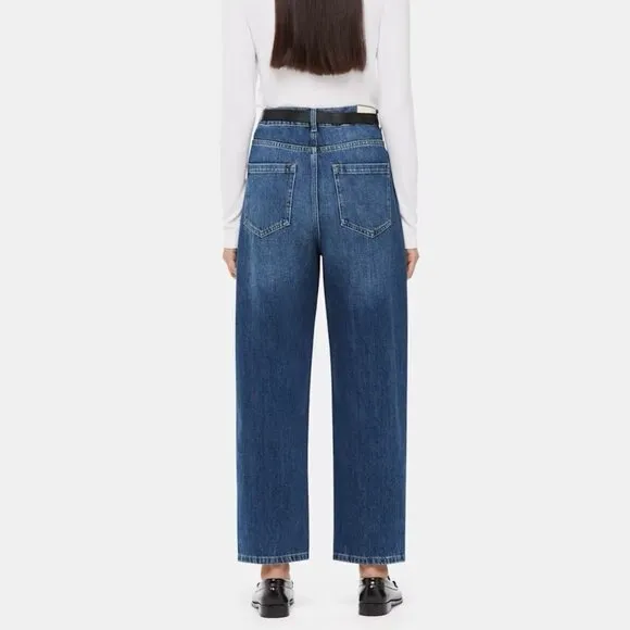 Whistles Barrel Leg Jeans High Waisted Size 26