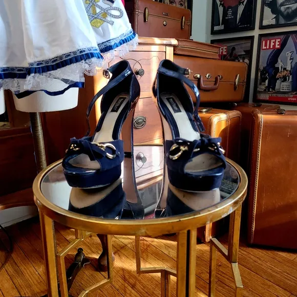 White and Blue Corset Dress with Embroidery