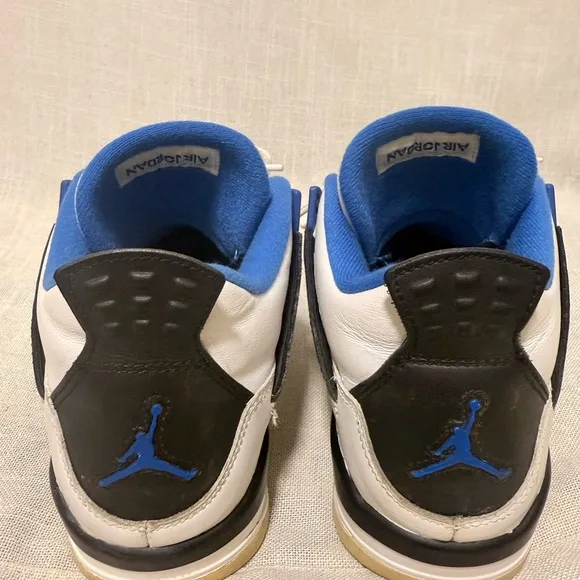 White and Blue Jordan 4’s