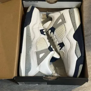 White and Gray Sneakers