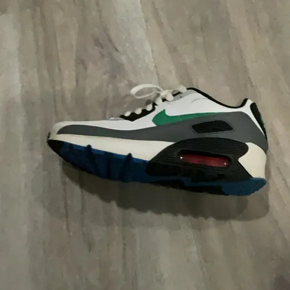 White and Green Sneakers