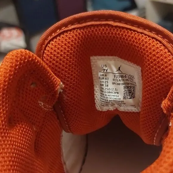 White and Orange Nike Sneakers