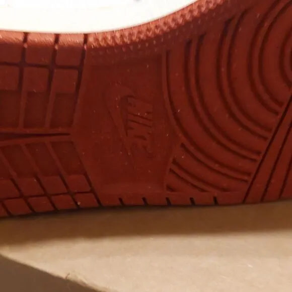 White and Orange Nike Sneakers
