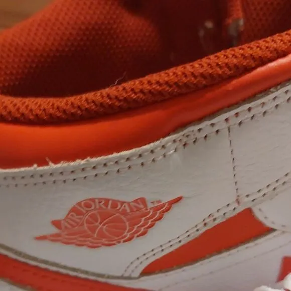 White and Orange Nike Sneakers