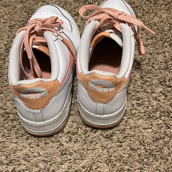 White and Pink Nike Sneakers