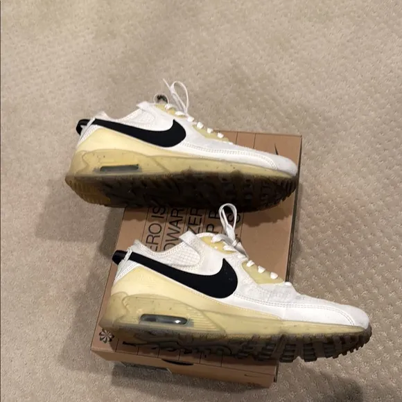 White and Yellow Sneakers