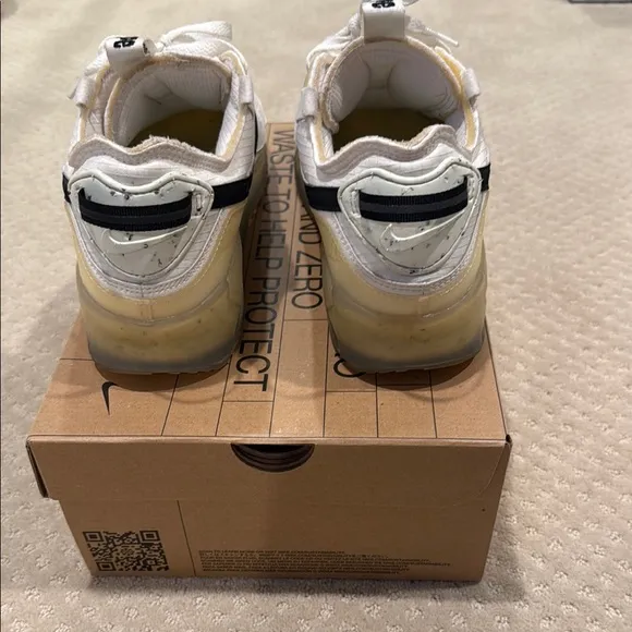 White and Yellow Sneakers