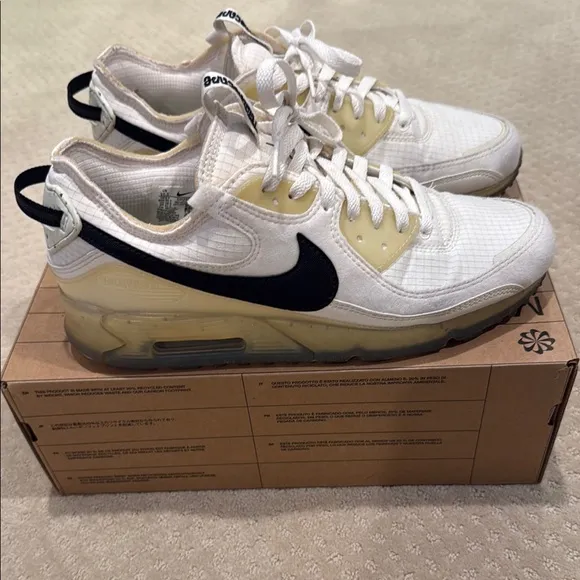 White and Yellow Sneakers
