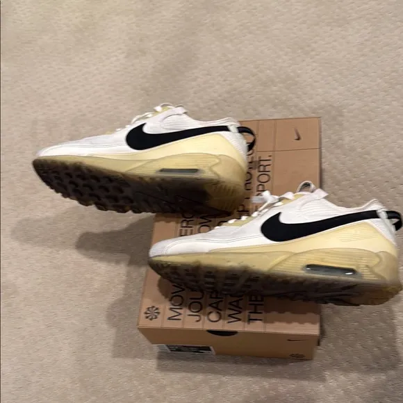 White and Yellow Sneakers