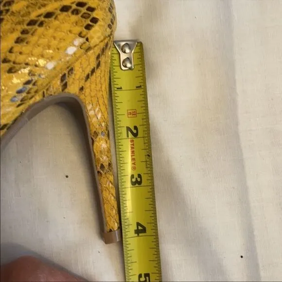 WILD DIVA TUSCANY MUSTARD &amp;GREEN SNAKE MOT…