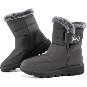 Winter Snow Boots With Warm Lining Non Slip Outdoor Waterproof