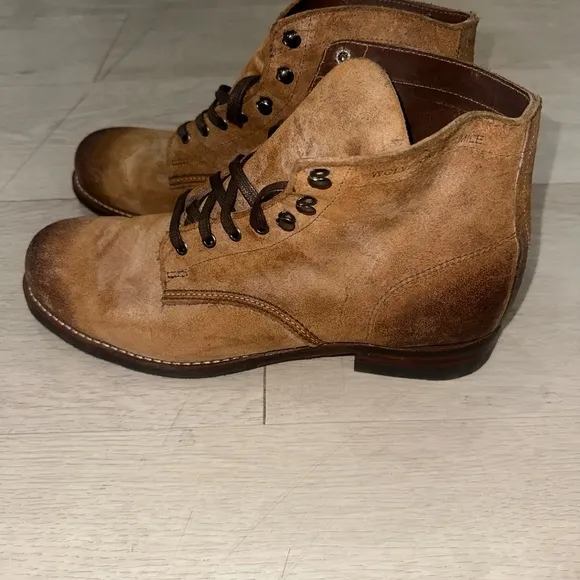 Wolverine Tan Suede Ankle Boots with Goodyear Welt