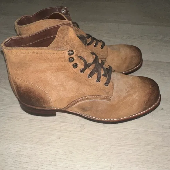 Wolverine Tan Suede Ankle Boots with Goodyear Welt