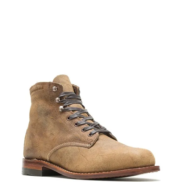 Wolverine Tan Suede Ankle Boots with Goodyear Welt