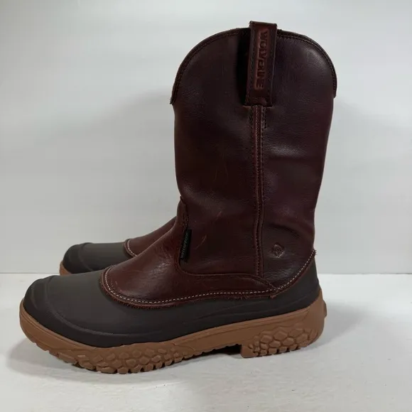Wolverine Waterproof Brown Leather Work Boots Men Size 13M