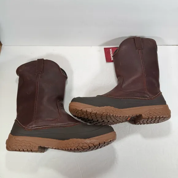 Wolverine Waterproof Brown Leather Work Boots Men Size 13M