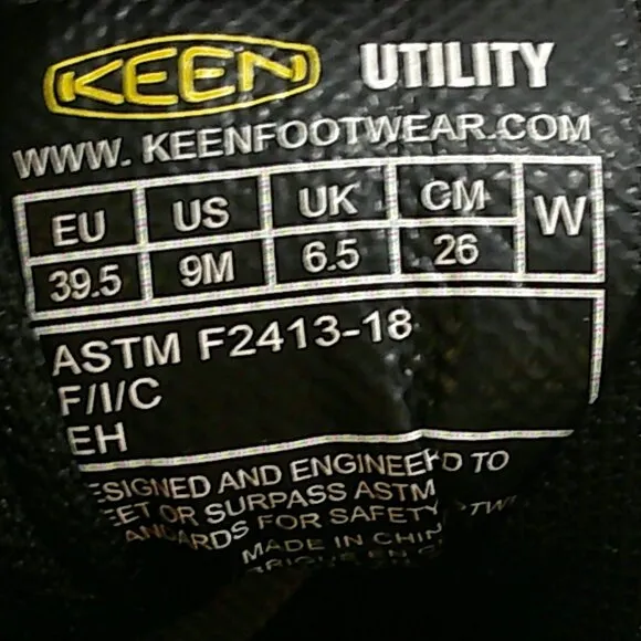Womans Keen Steel Toe Tennis Shoes | Sneakers | Vista Energy Safety Shoes Size 9