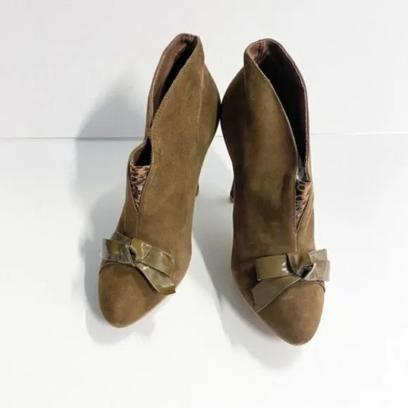 Women Fashion Round Toe Stilettos Heels Pumps Ankle Boots Booties Dress Up