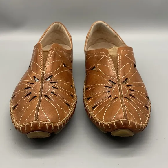 Women Pikolinos Jerez Shoes Slip On Leather Loafers Cushioned Footbed NEW Sz 6