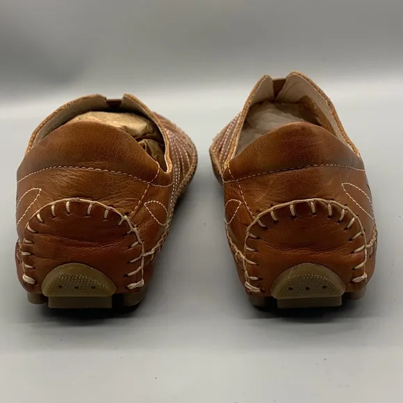 Women Pikolinos Jerez Shoes Slip On Leather Loafers Cushioned Footbed NEW Sz 6