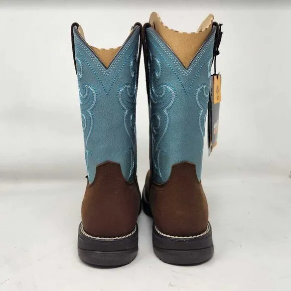 Women's 7 Ariat Anthem Comp Toe western work boots Latigo / Artic Ice 10027420