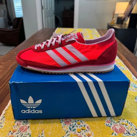 Womens adidas SL 72 OG Athletic Shoe - Solar Red/Ice Lavender/Better Scarlet-NIB